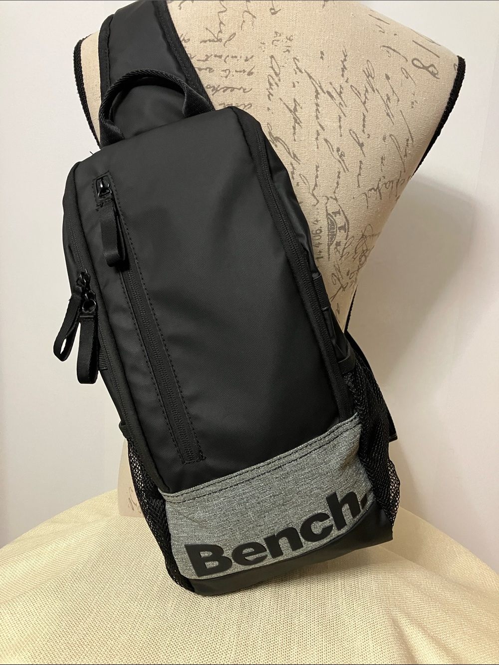 Bench Sling Crossbody Unisex Bag Black/Grey